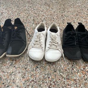 Vivobarefoot Sneakers. Three pairs of vivos. Used.